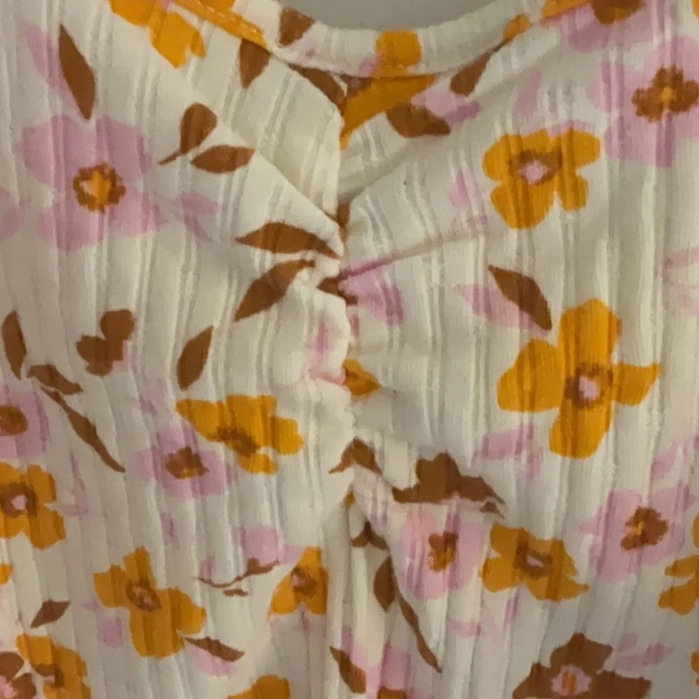 Billabong Floral Tank Top, Size L, White/Multi, NWT - Picture 5 of 8